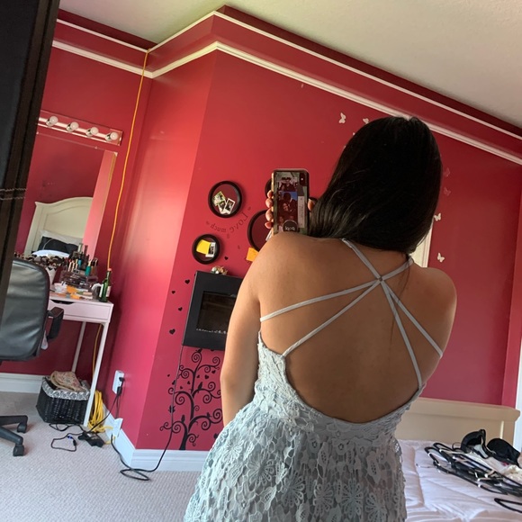 *SOLD* 🦋2/$50🦋 Baby Blue Lace Hollister Dress - Picture 2 of 2